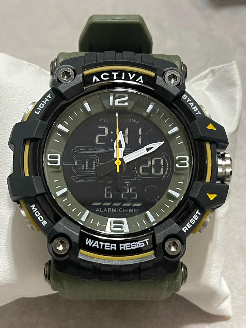 Activa Ardus X Invicta Digital Men's Watch - 58mm. Army Green (ACW8089-002) new